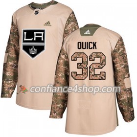Adidas Maillot de Hockey Los Angeles Kings Jonathan Quick 32 2017-2018 Camo Veterans Day Practice Authentic - Homme